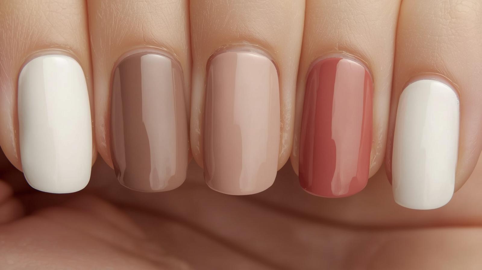 A beautiful manicure representing Coco Beauty Co. brand colors.